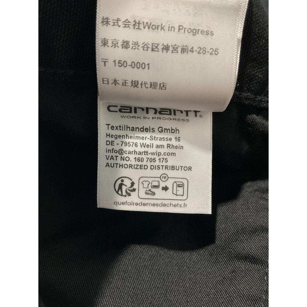 Carhartt Wip Durable Black Stone Double Knee Pants Size 36X32 - Picture 5 of 6